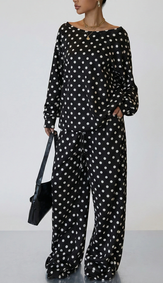Polka Dot Lounge Set