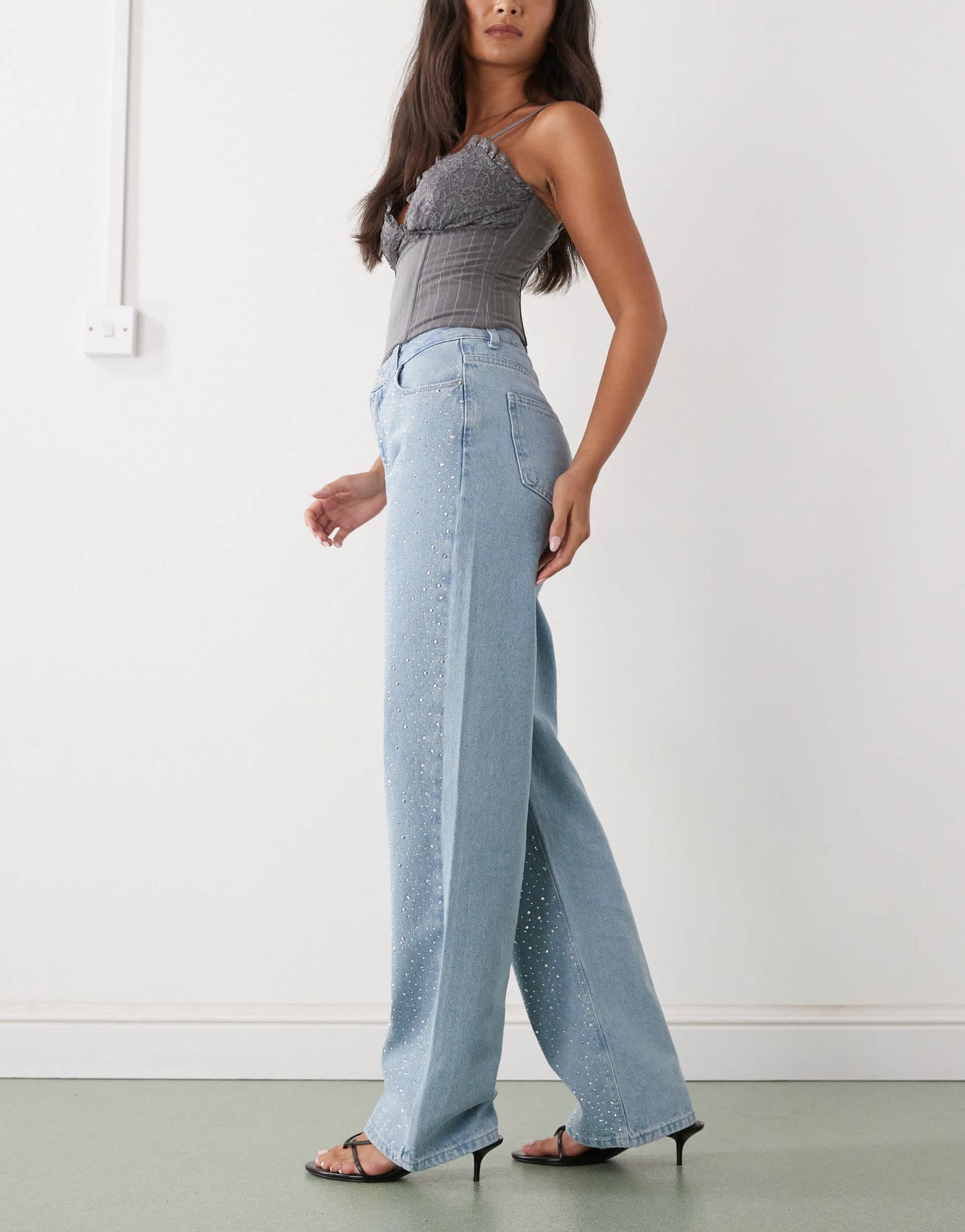 Fantasia Crystal Loose Fit Jeans