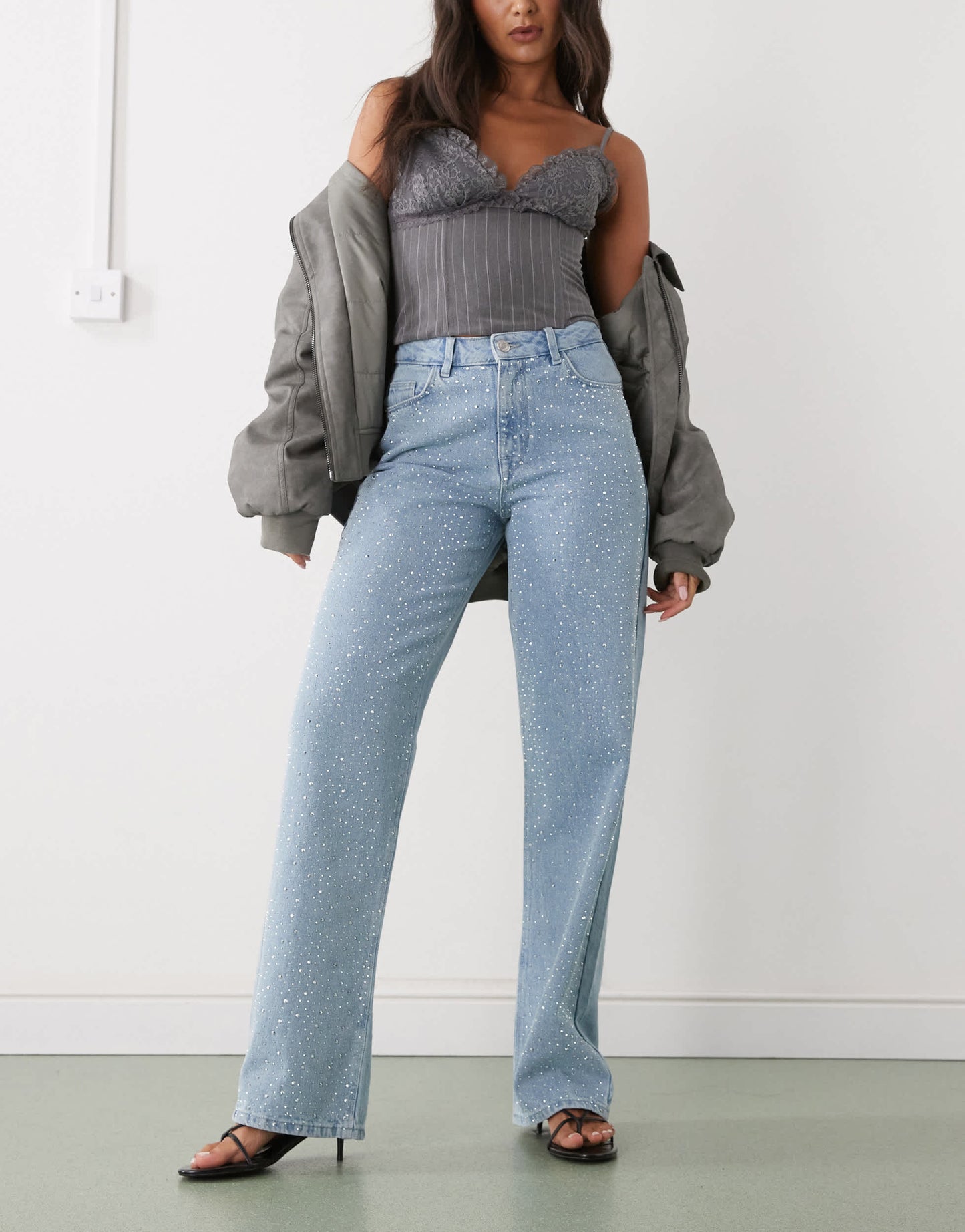 Fantasia Crystal Loose Fit Jeans