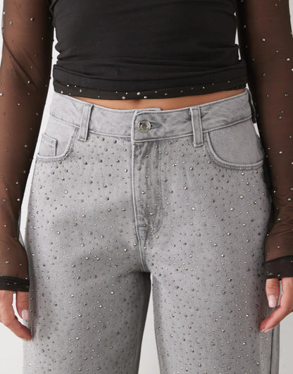 Fantasia Crystal Loose Fit Jeans